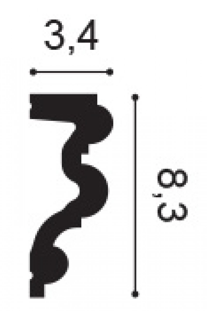 Profil Decorativ Orac Decor P4025 Autoire