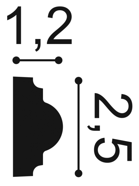 Profil Decorativ Orac Decor PX103
