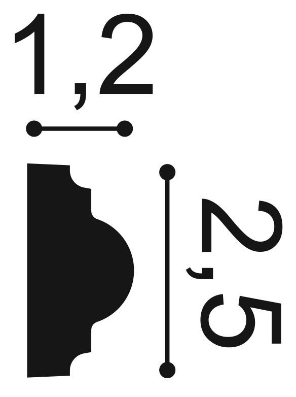 Profil Decorativ Orac Decor PX103A
