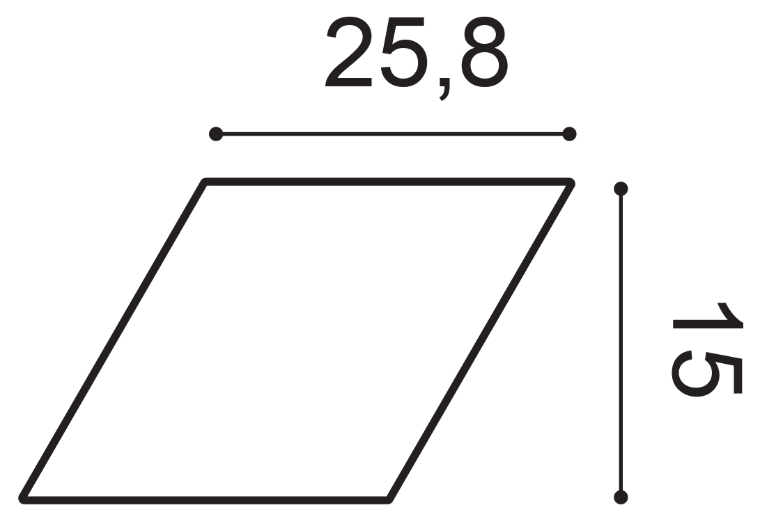 ‎Panou Decorativ 3D Orac Decor W100 Rombus
