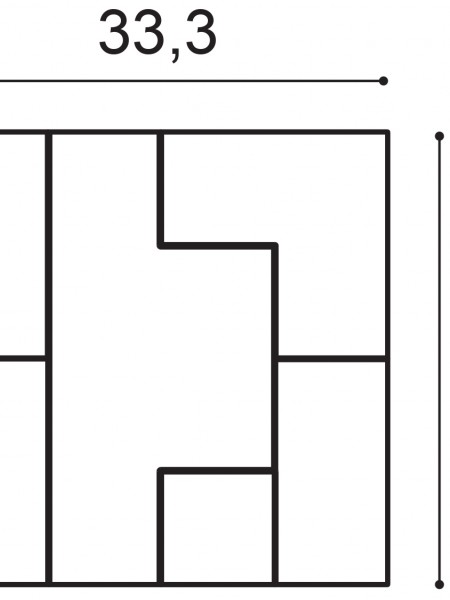 Panou Decorativ 3D Orac Decor W103 CUBI