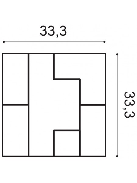 Panou Decorativ 3D Orac Decor W103 CUBI