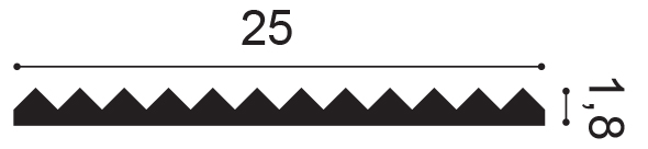 ‎Panou Decorativ 3D Orac Decor ZigZag W108