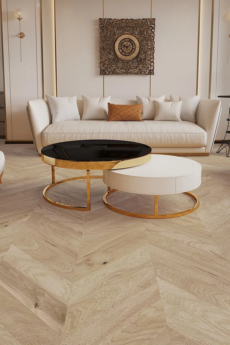 Parchet triplustratificat Chevron Stejar Balos