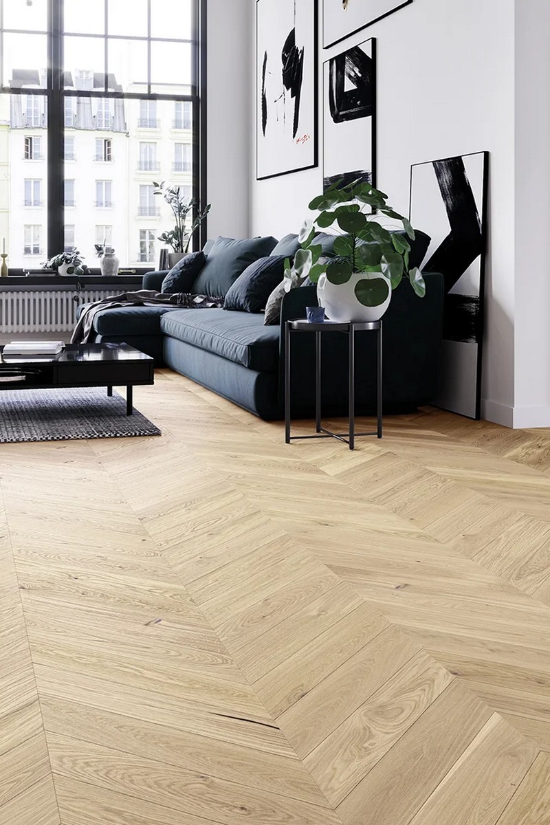 Parchet triplustratificat Chevron Stejar Salt