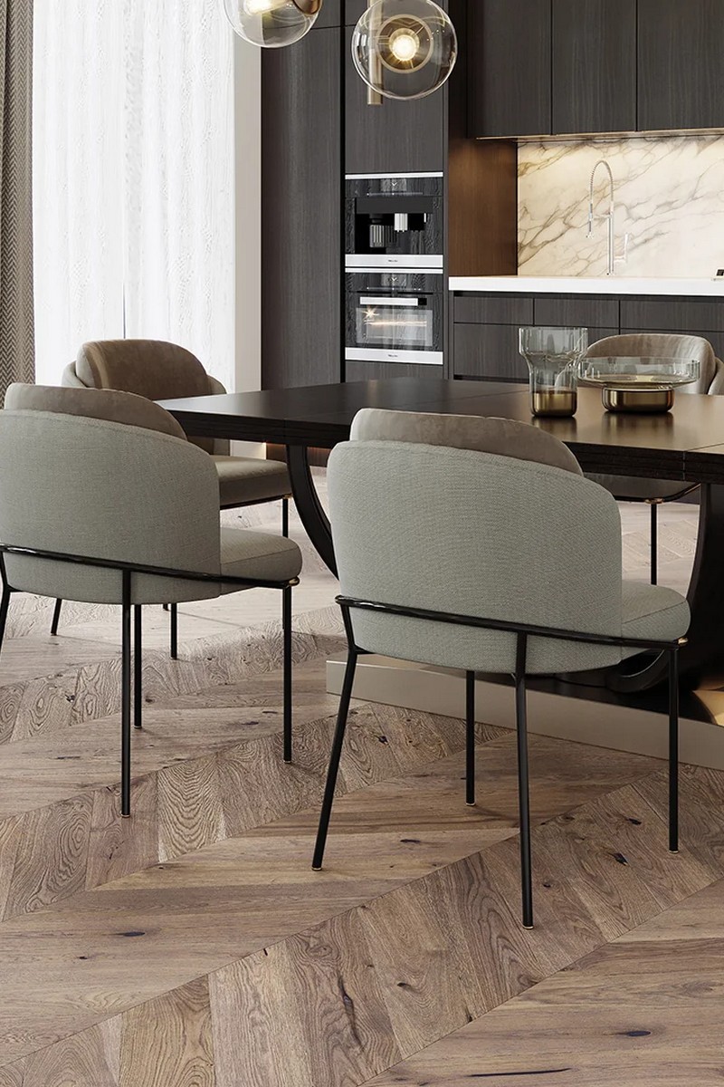 Parchet triplustratificat Chevron Stejar Serene