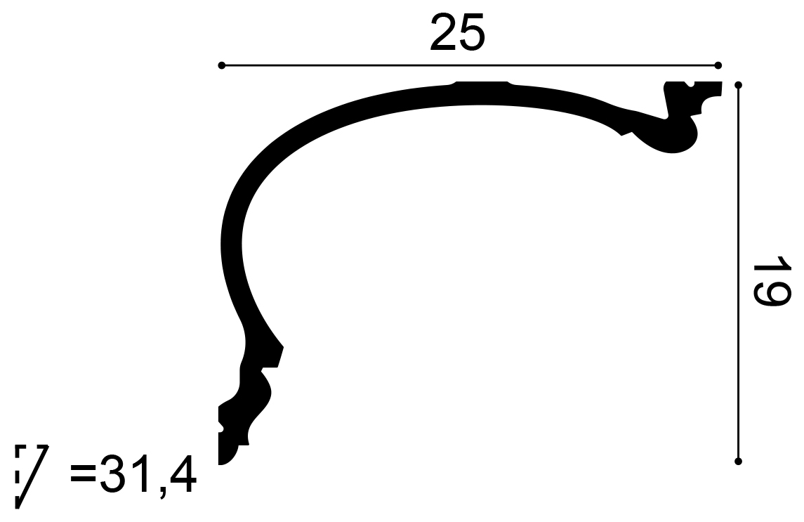 Cornisa Orac Decor C343 Heritage XL