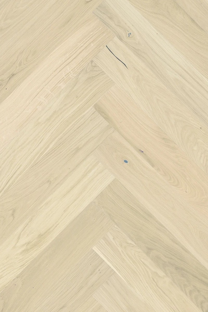 Parchet triplustratificat Herringbone Stejar Bianco 130