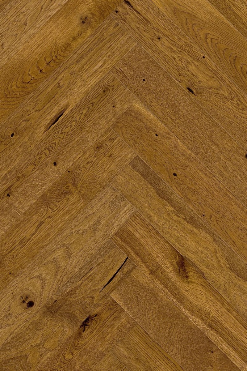 Parchet triplustratificat Herringbone Stejar Sugar Brown 130