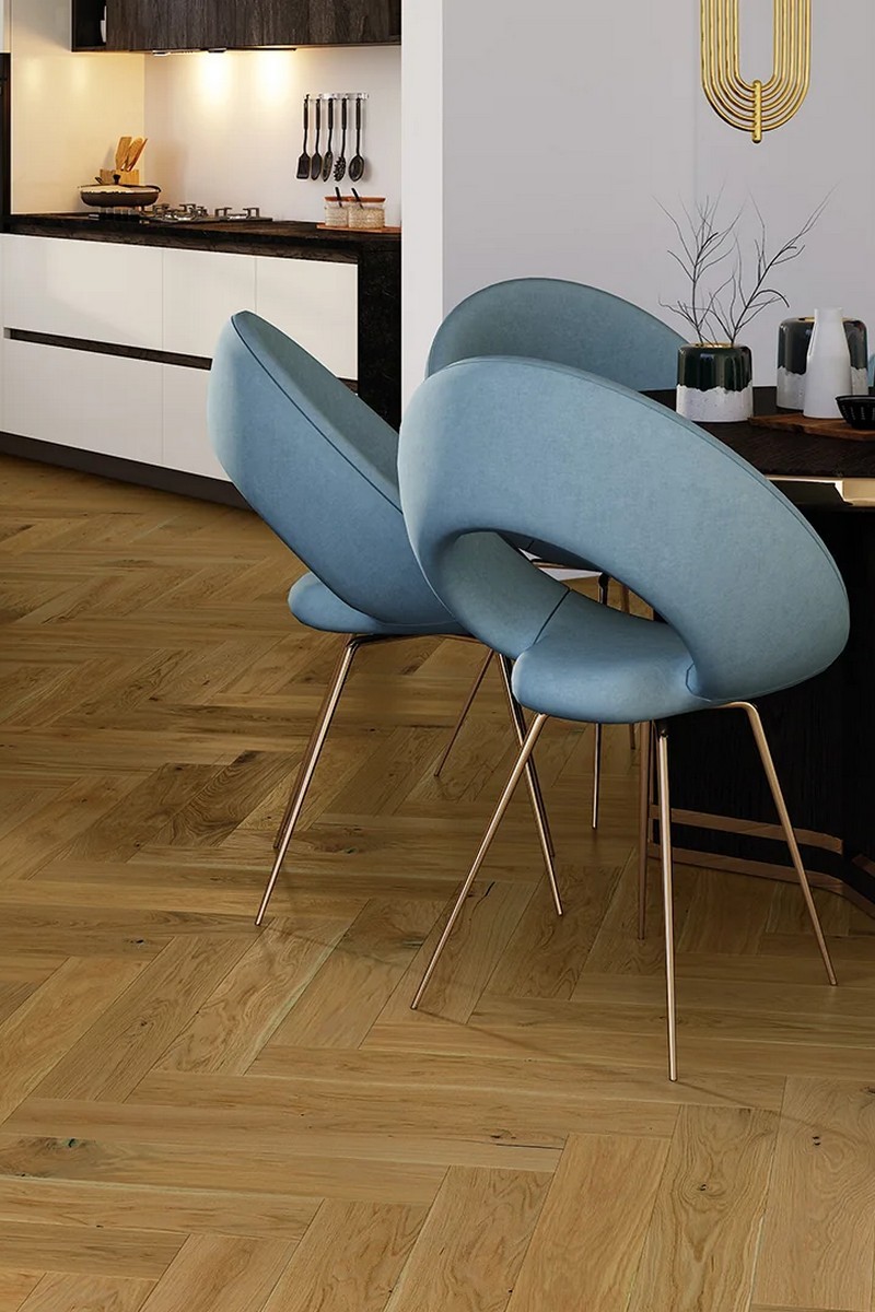 Parchet triplustratificat Herringbone Stejar Mainland 130