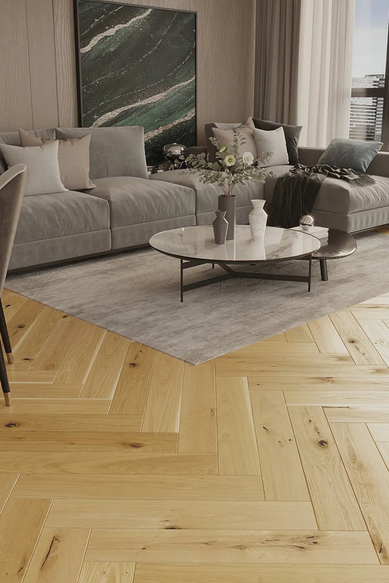 Parchet triplustratificat Herringbone Stejar Raisins 130