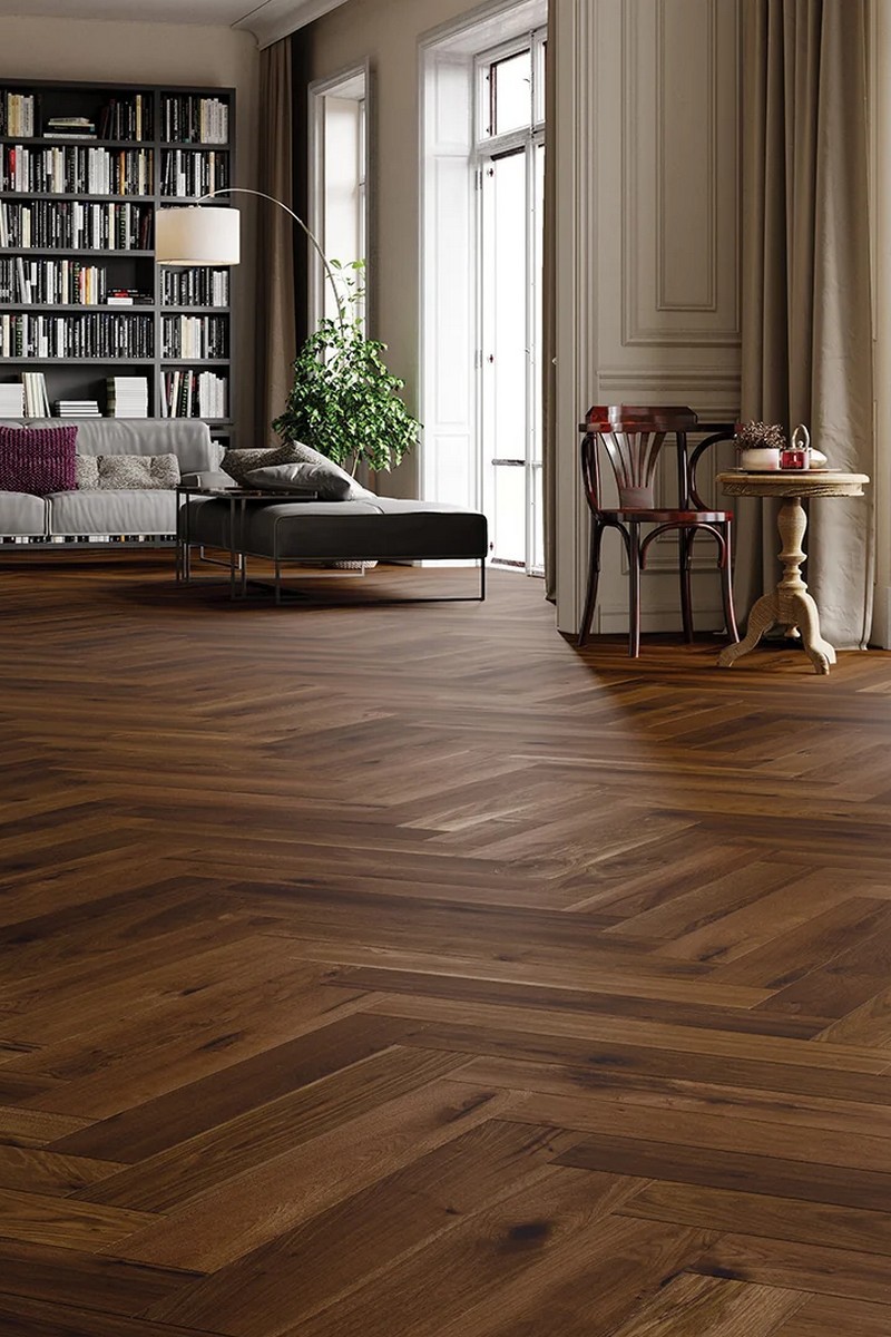 Parchet triplustratificat Herringbone Stejar Trapani 130