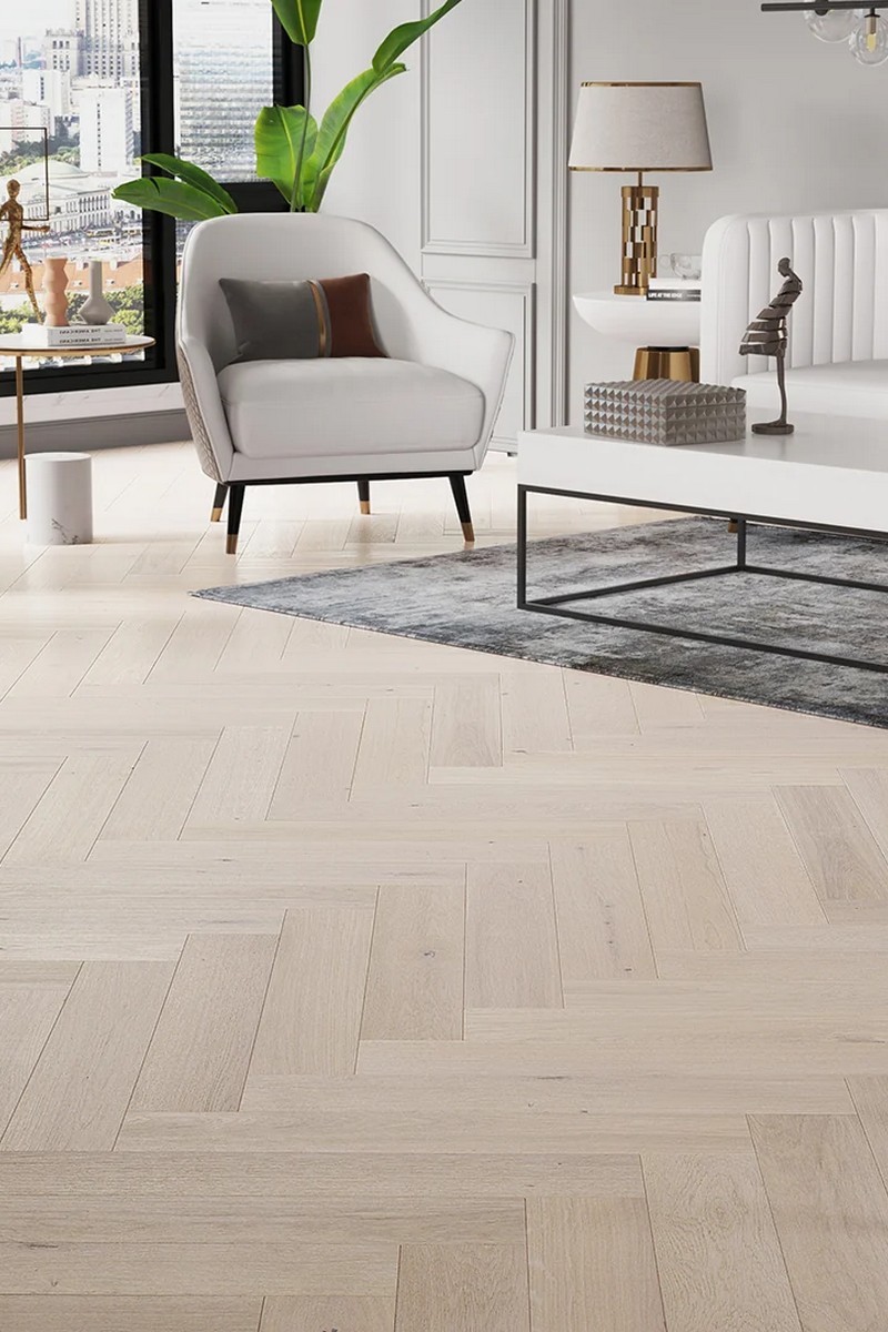 Parchet triplustratificat Herringbone Stejar Trivor 130