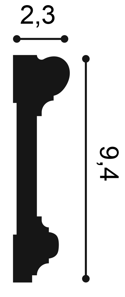 Profil Decorativ Orac Decor DX121