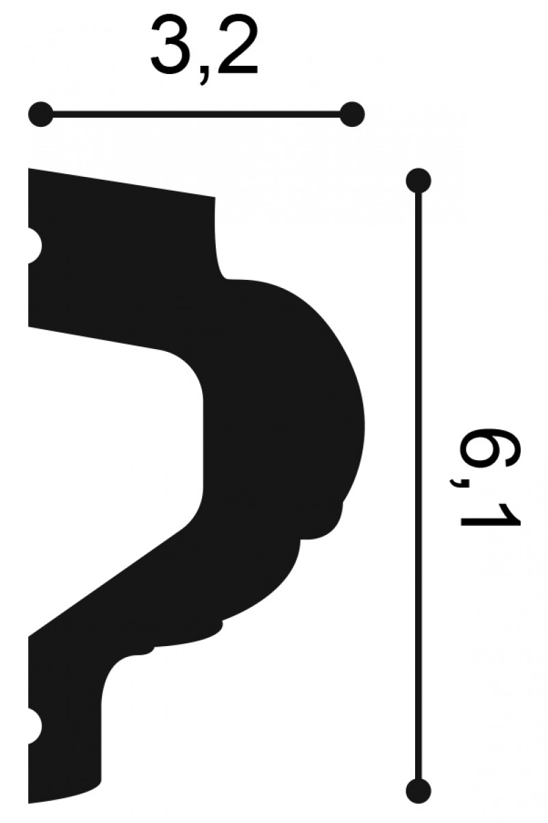 Profil Decorativ Orac Decor P3020