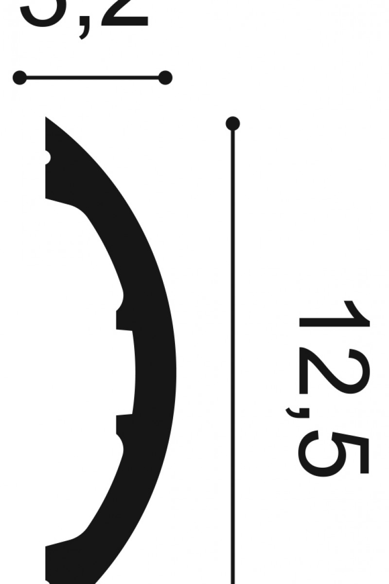 Profil Decorativ Orac Decor P3070 Radius