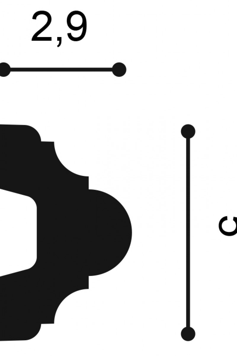 Profil Decorativ Orac Decor P4020A