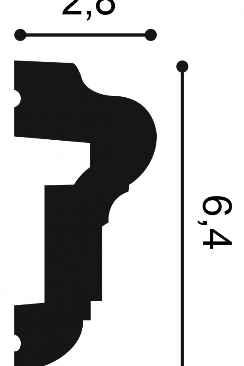 Profil Decorativ Orac Decor P6020