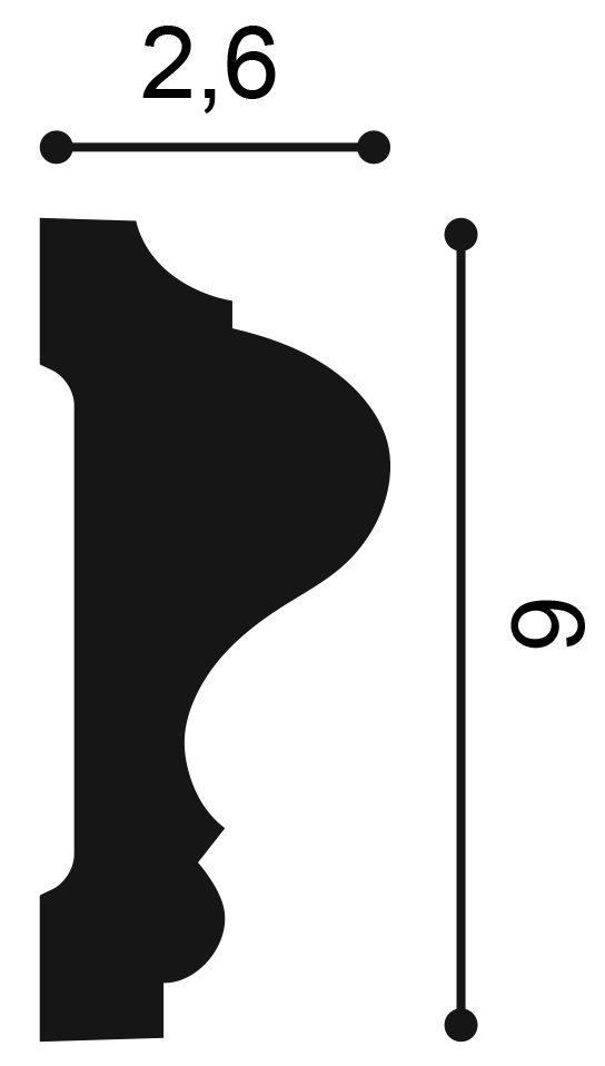 Profil Decorativ Orac Decor P8020