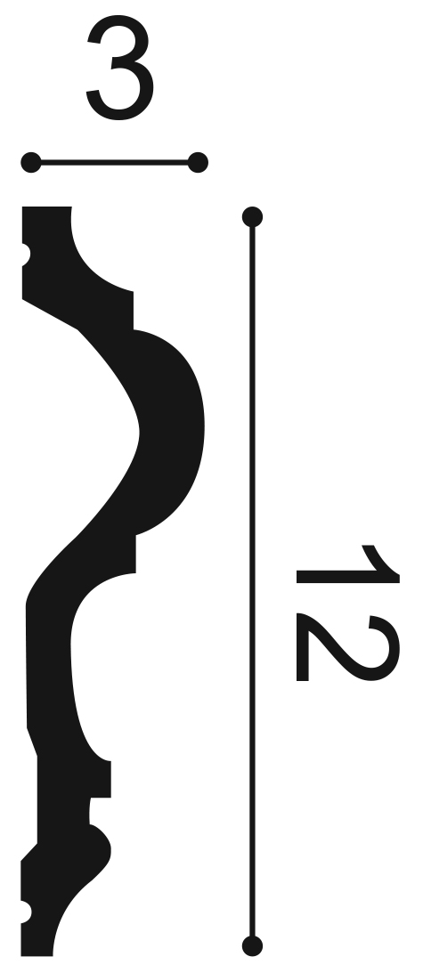 Profil Decorativ Orac Decor P8050