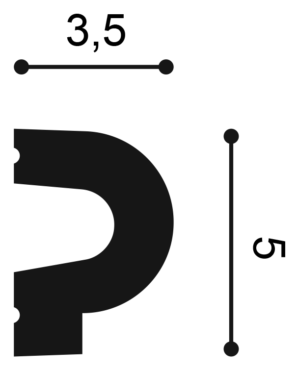Profil Decorativ Orac Decor P8060