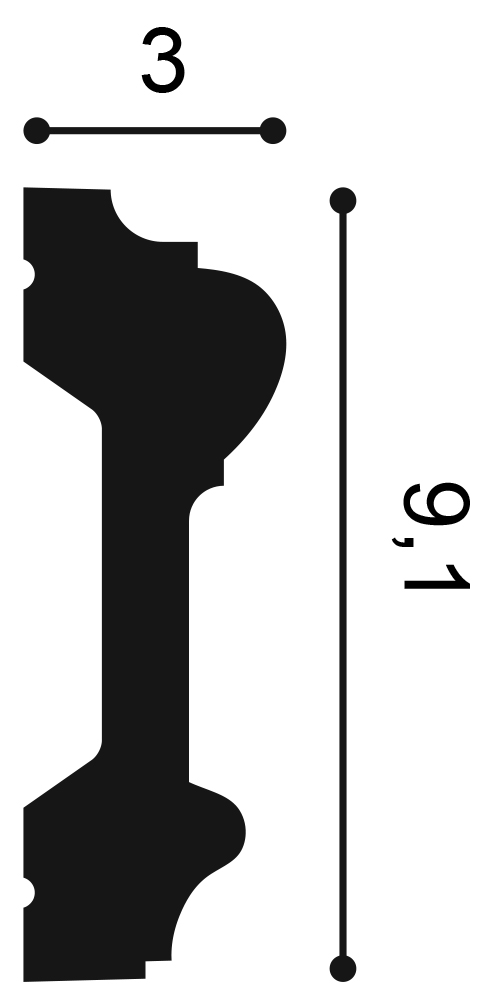 Profil Decorativ Orac Decor P9010