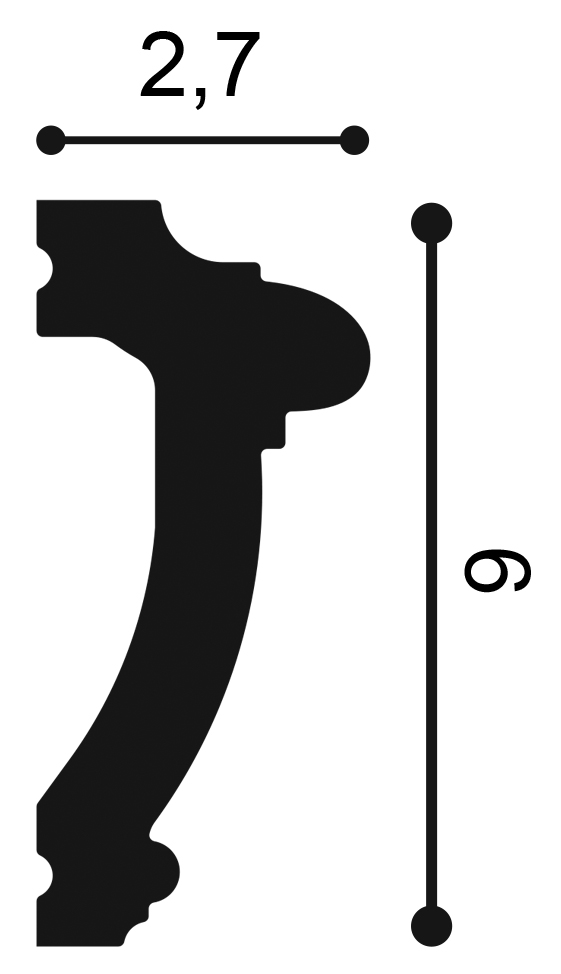 Profil Decorativ Orac Decor PX113