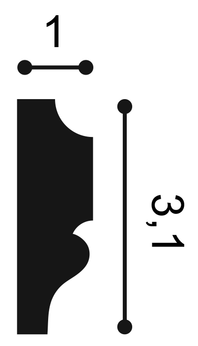 Profil Decorativ Orac Decor PX116