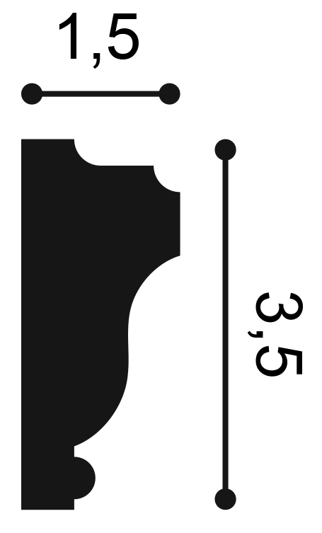 Profil Decorativ Orac Decor PX117