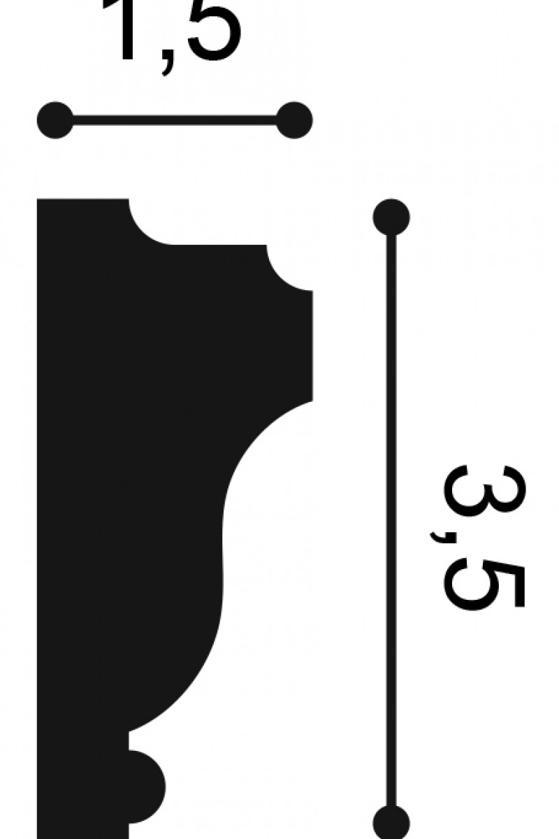 Profil Decorativ Orac Decor PX117