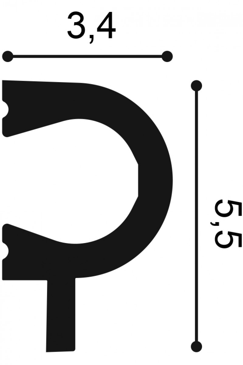 Profil Decorativ Orac Decor PX169