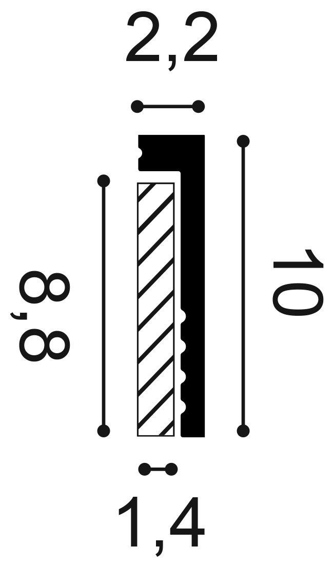 Plinta Orac Decor SX171 Square