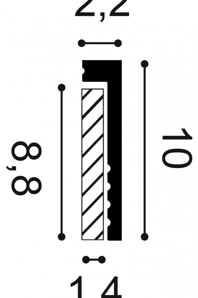 Plinta Orac Decor SX171 Square
