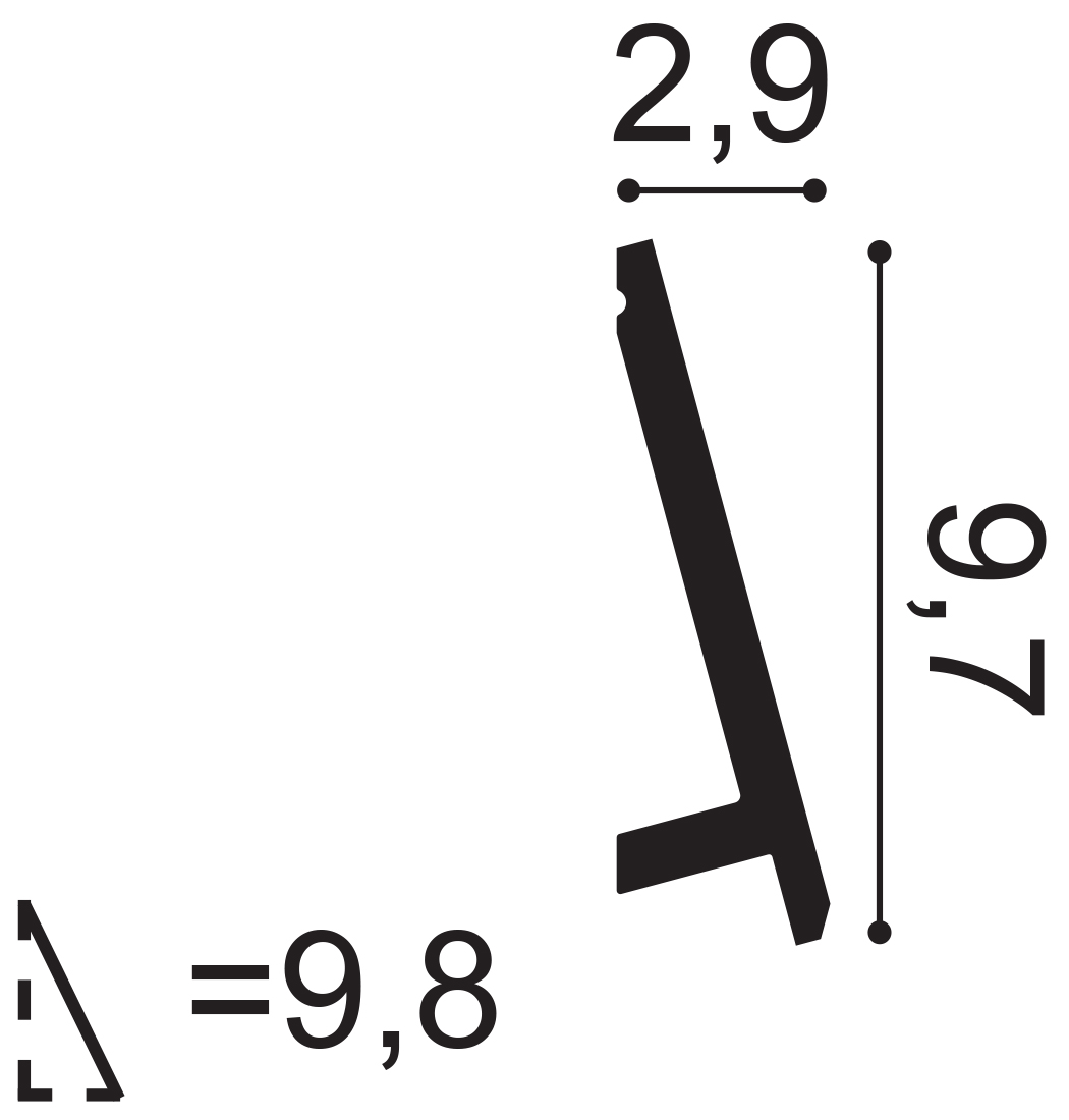 Plinta Orac decor SX179 Diagonal