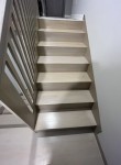 Scara stejar minimalist albit