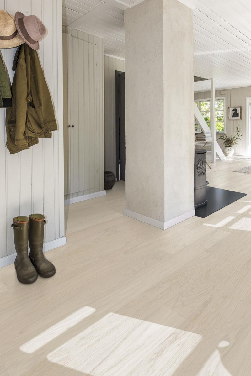 Parchet triplustratificat Coconut Cream Wide