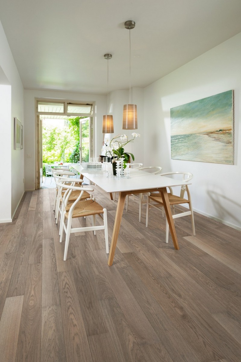 Parchet triplustratificat Stejar Misty Grey