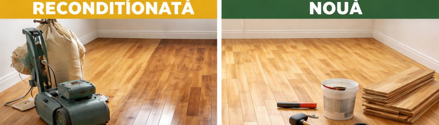 Recondiționarea parchetului din lemn vs. cumpărarea unui parchet nou: Avantaje și Dezavantaje