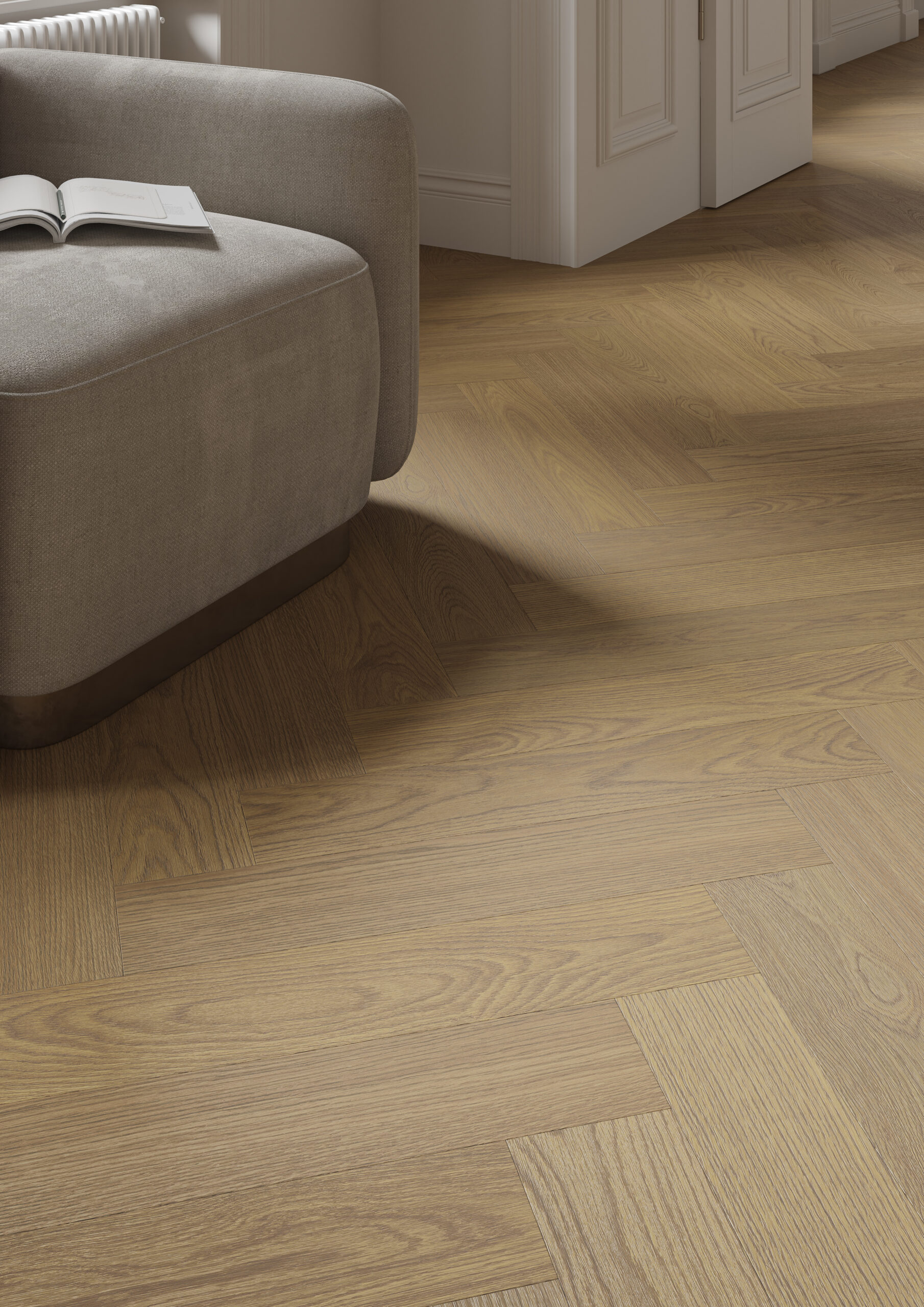 Parchet vinil SPC Stejar Antic Herringbone
