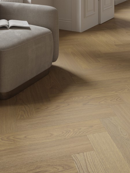 Parchet vinil SPC Stejar Antic Herringbone