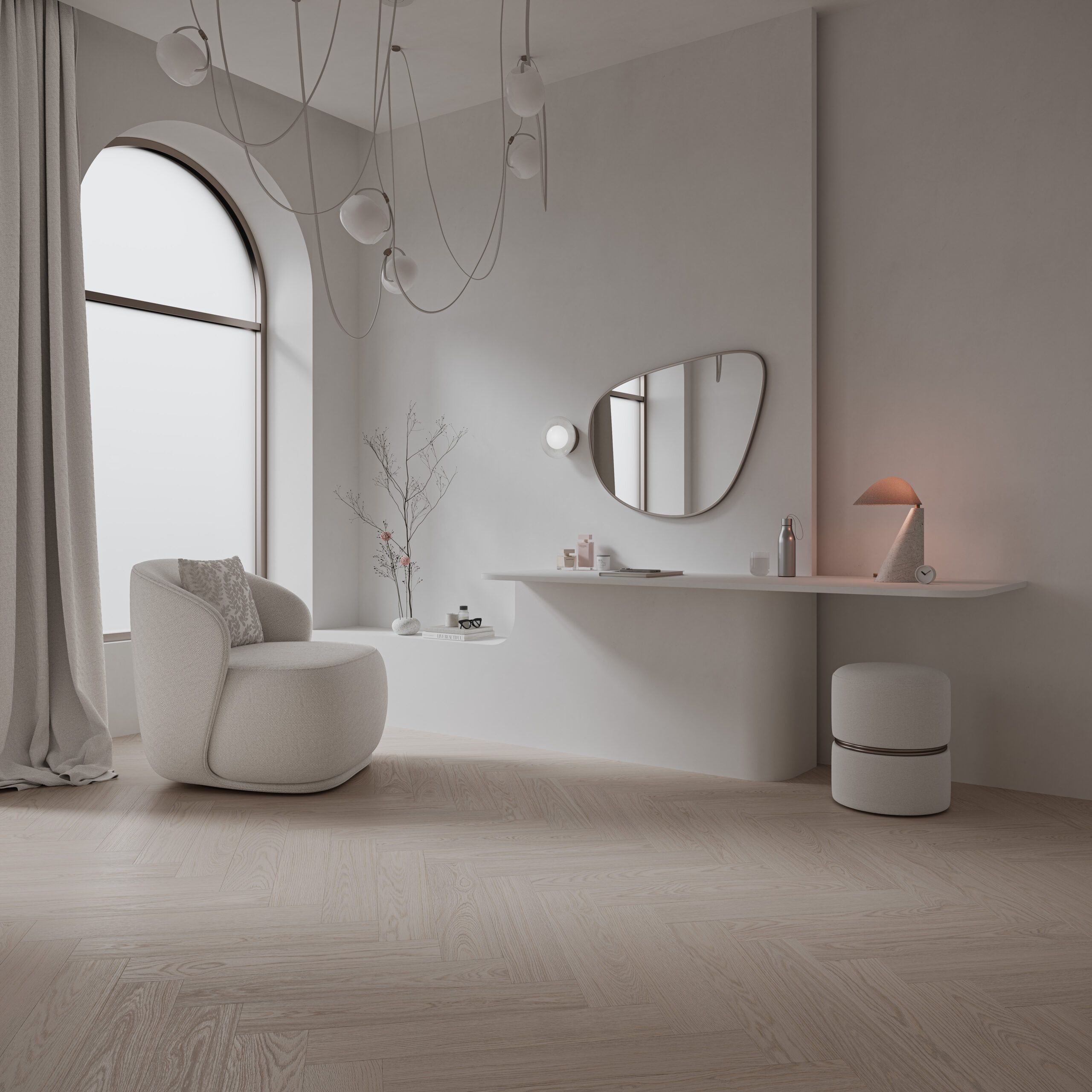 Parchet vinil SPC Stejar Silk Herringbone