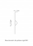 Brau decorativ din polimer rigid B1 - 2.3x1x200 cm