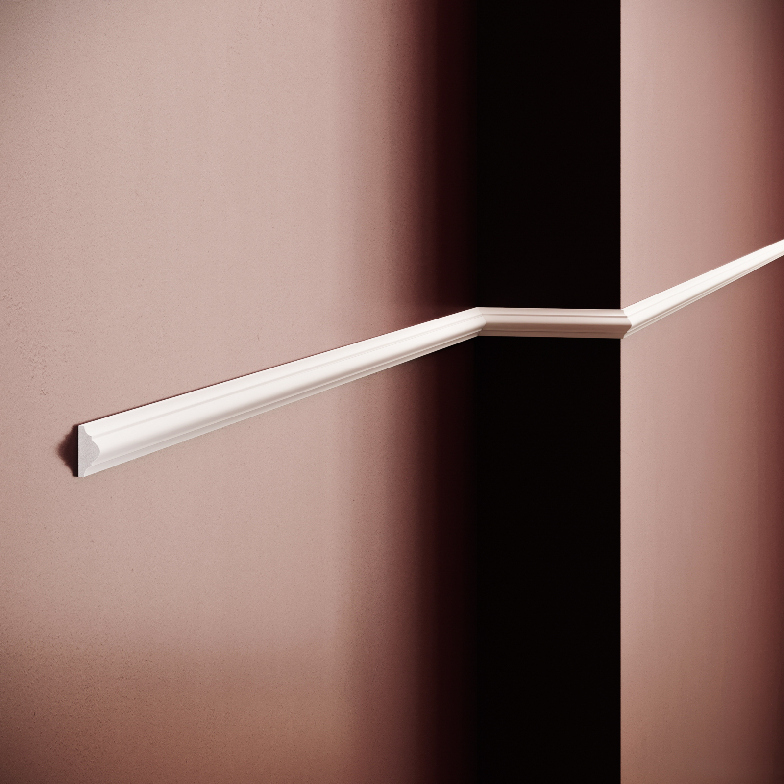 Brau decorativ din polimer rigid B1 - 2.3x1x200 cm