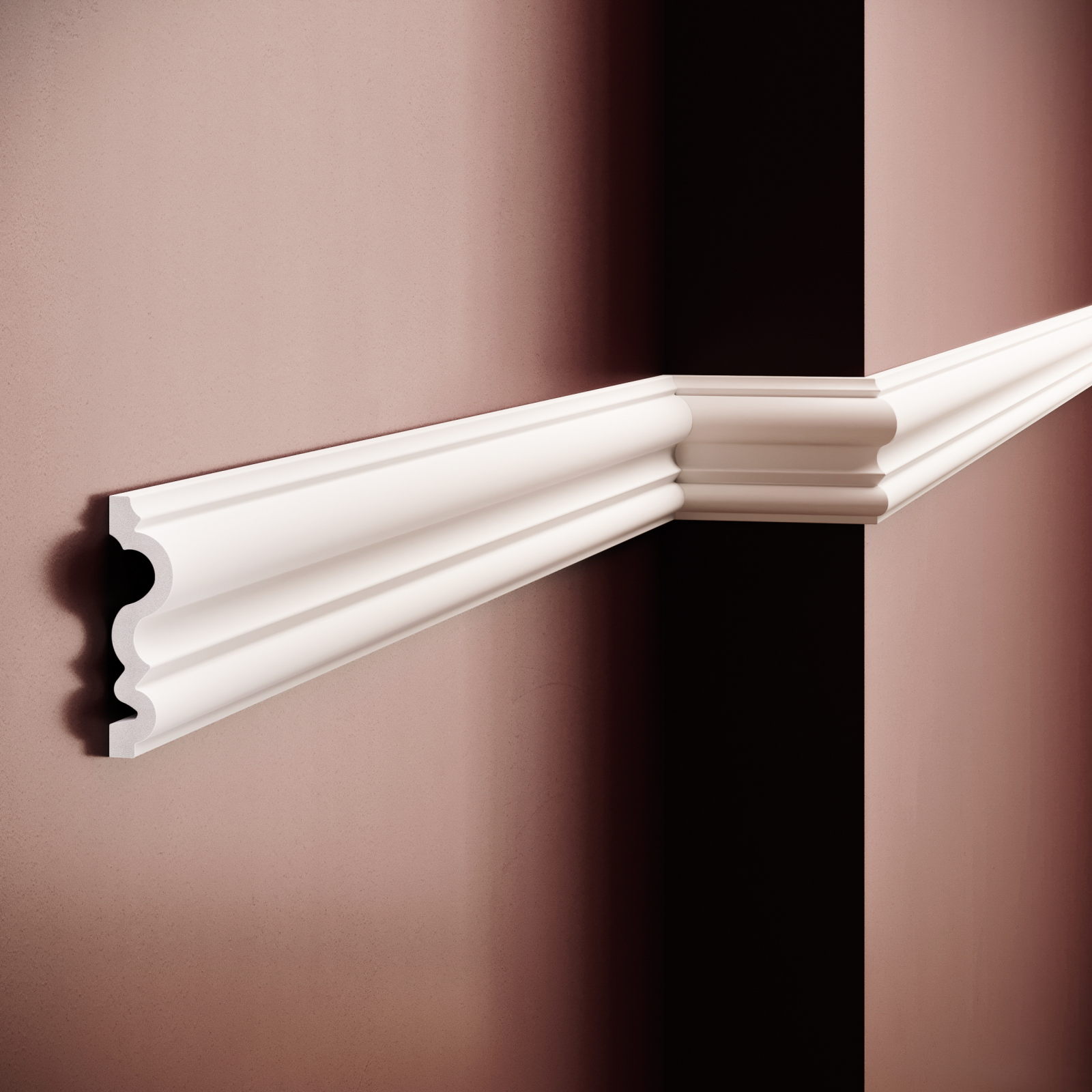 Brau decorativ din polimer rigid B12 - 8x2.1x200 cm