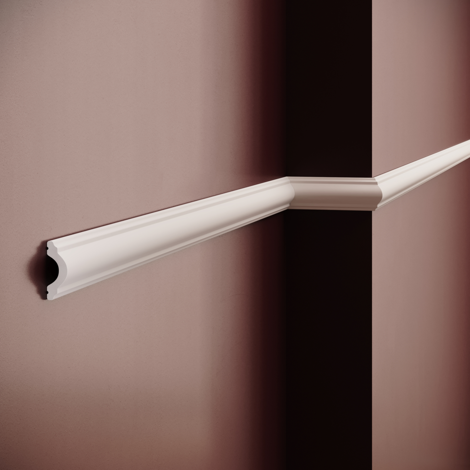 Brau decorativ din polimer rigid B15 - 4.2x1.9x200 cm