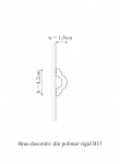 Brau decorativ din polimer rigid B15 - 4.2x1.9x200 cm