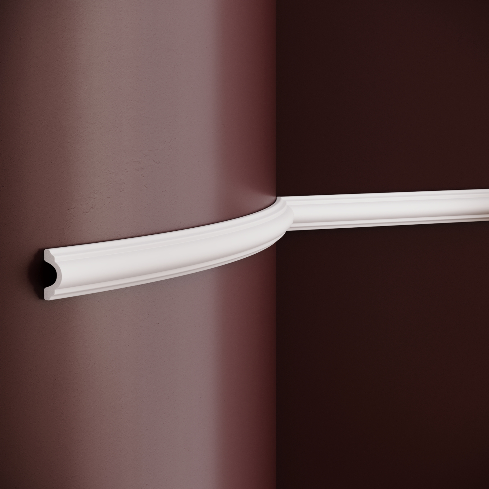 Brau decorativ din polimer rigid B16 - 4x2x200 cm