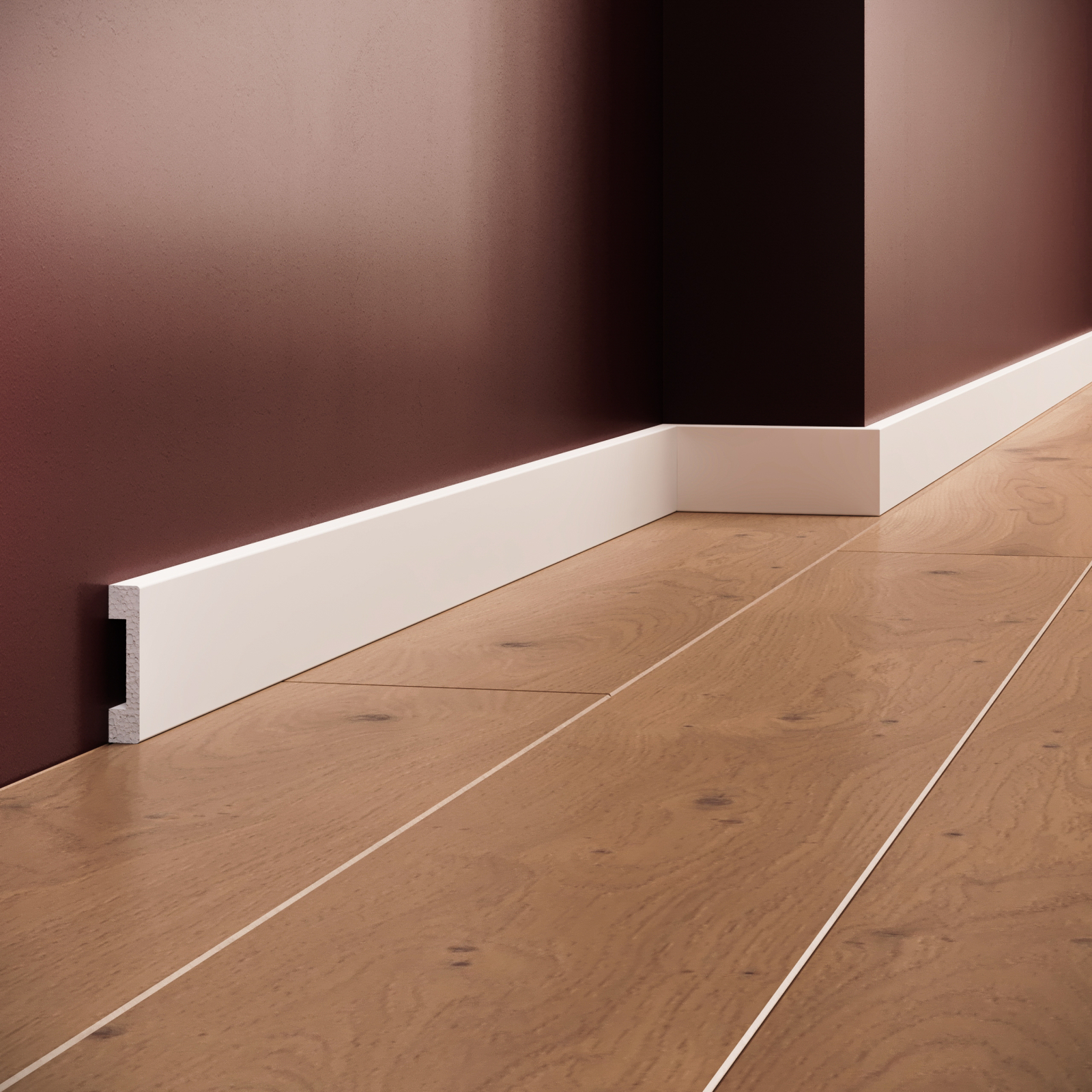 Brau decorativ din polimer rigid B18 - 4.8x1x200 cm