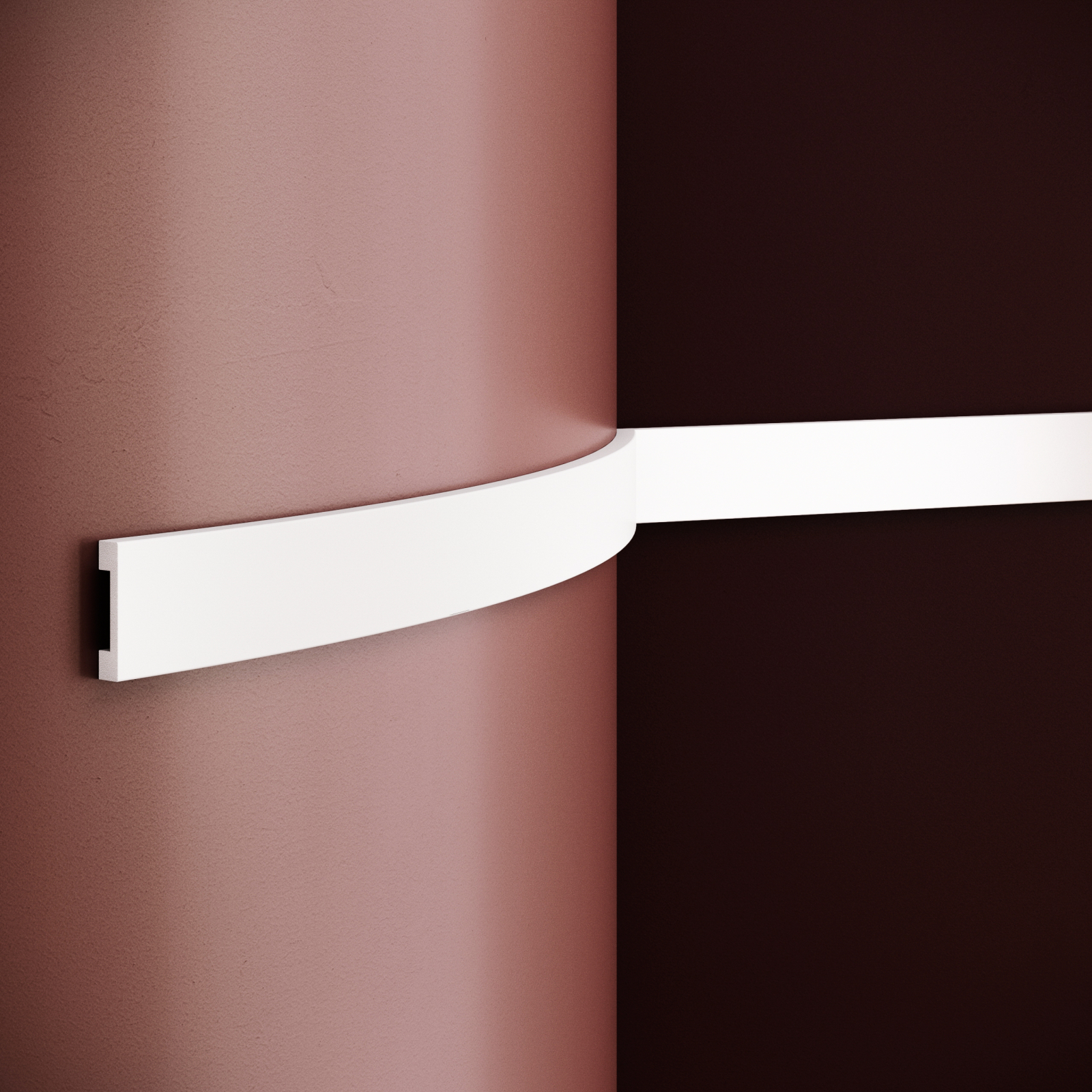 Brau decorativ din polimer rigid B18 - 4.8x1x200 cm