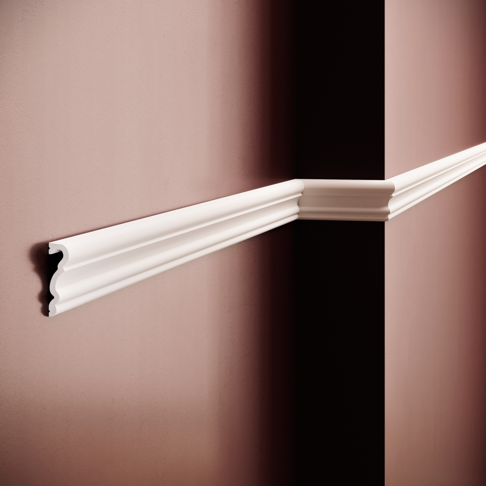 Brau decorativ din polimer rigid B19 - 5.1x1.5x200 cm